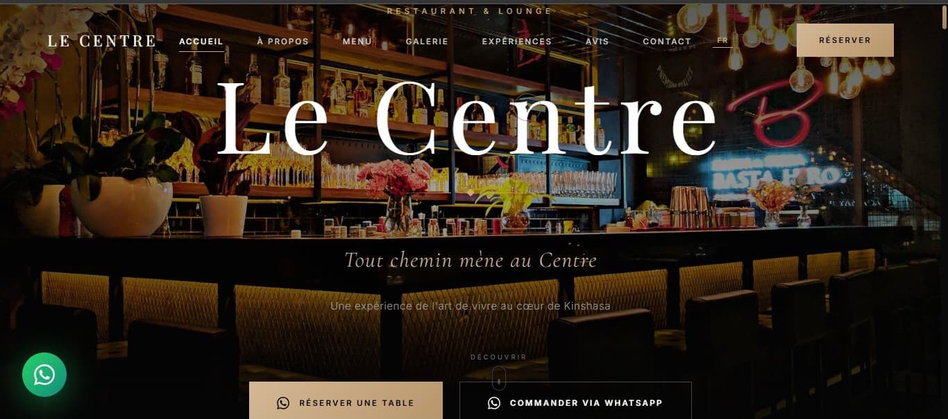 Le Centre website