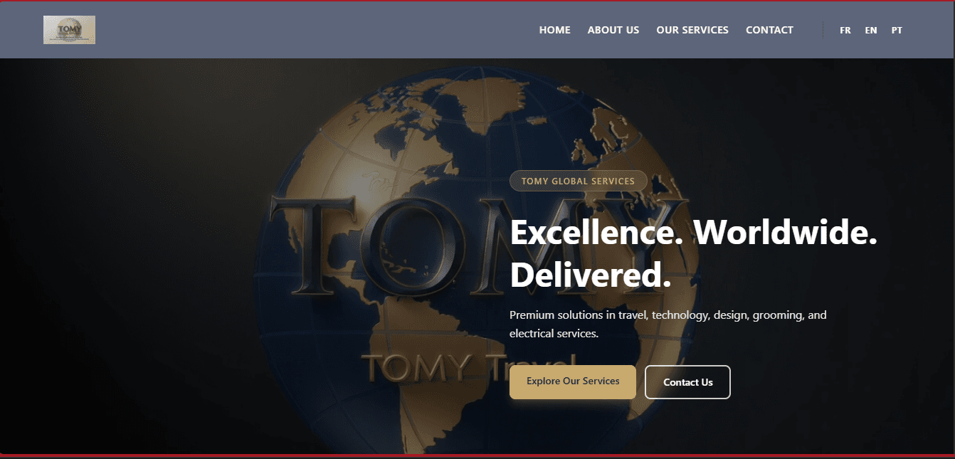 Tomy Global Services website