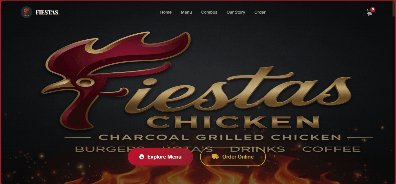 Chicken Fiestas website