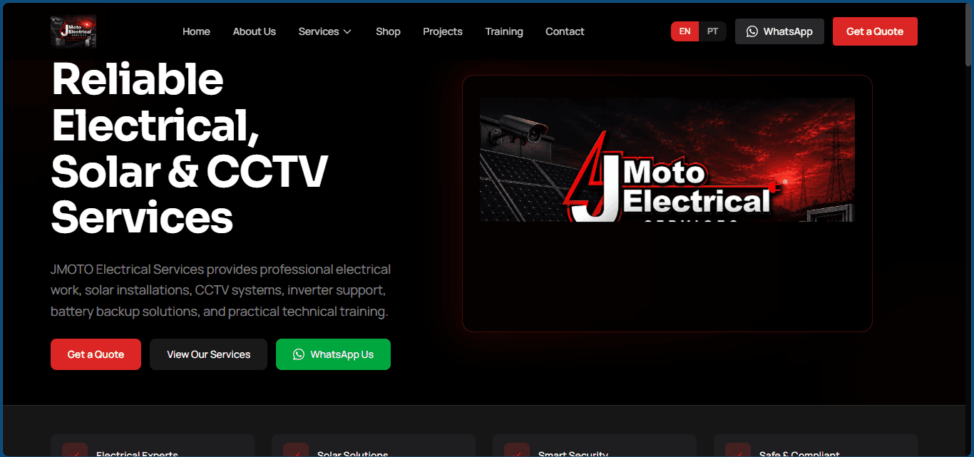 JMOTO Electrical website