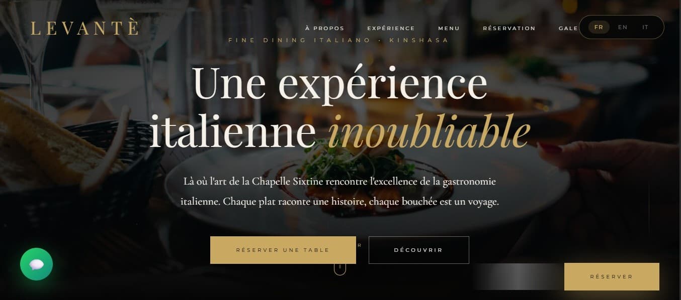 Levante website