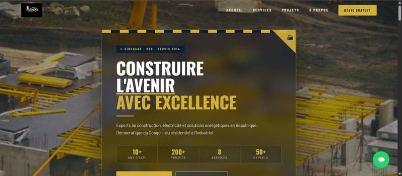UZAPA Construction website